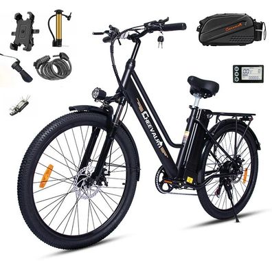 250W 36V 15AH City-Elektrofahrrad Maximale Belastung 120kg 26“ Anti-Rutsch-Reifen