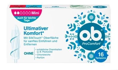 O.B. Pro Comfort Mini Tampons, 16 Stueck