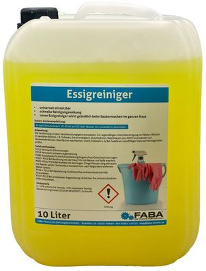 10 L Essigreiniger Essig Reiniger 10 L