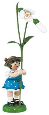 Hubrig Blumenkind Mädchen mit Schneeglöckchen (11 cm)