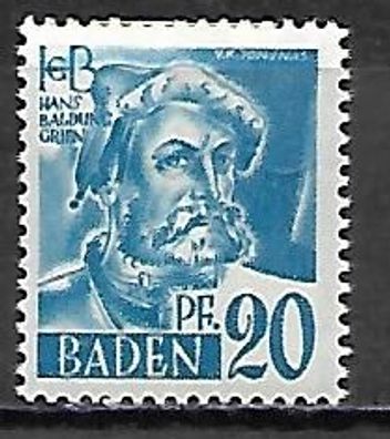 Alliierte Besetzung (Franz. Zone - Baden) postfrisch Michel-Nummer 7