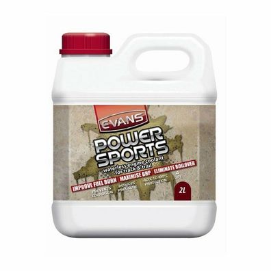 Evans Power Sports Kühlflüssigkeit / Kühlmittel ohne Wasser (2 Liter Kanister)