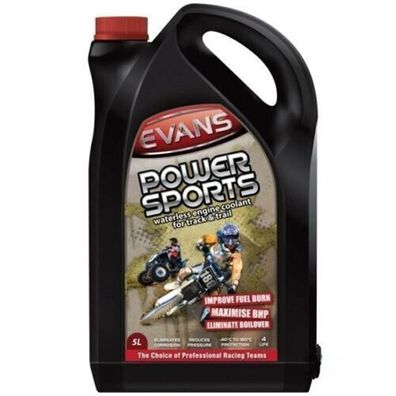 Evans Power Sports Kühlflüssigkeit / Kühlmittel ohne Wasser (5 Liter Kanister)