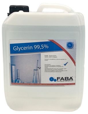 Glycerin Glyzerin 99,5% E422 Pflanzlich 5L