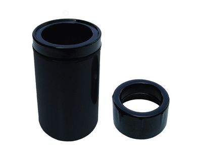 AquaForte Schwimmskimmer schwarz inkl. Reduzierung 160-110 mm
