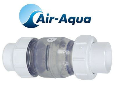 Air Aqua transparentes Rückschlagventil Ø90mm