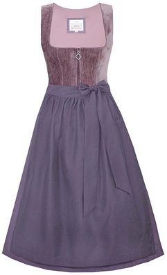 Dirndl Kirchham 65cm Länge pflaume