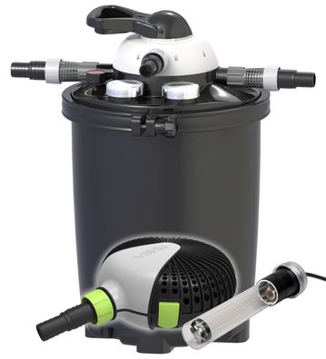 Velda Clear Control Druckfilter Set mit Pumpe und UVC