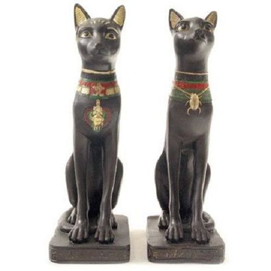 Ägyptische Göttin Bast (Bastet) Figur 20 cm Harz - sortiert - NEU