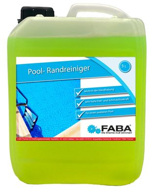 5 L Schwimmbeckenreiniger Poolreiniger Randreiniger Folienreiniger