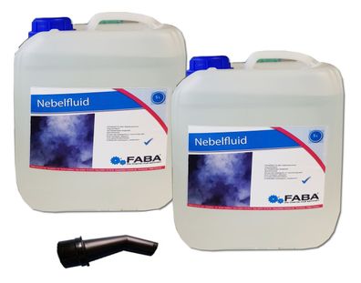 Smoke Fluid Nebelfluid Nebel-Fluid für Nebelmaschine 2 x 5 L inkl. Ausgießer