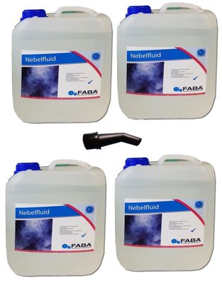 Smoke Fluid Nebelfluid Nebel-Fluid für Nebelmaschine 4 x 5 L inkl. Ausgießer
