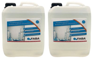 10 L Phosphorsäure 85%, 2 x 5 L im Kanister