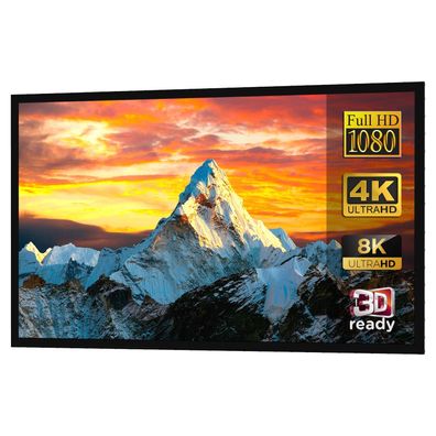 Maclean MC-921 Rahmenleinwand 100" Kinoprojektion Wall Screen 221 x 124 cm Zoll 16:9