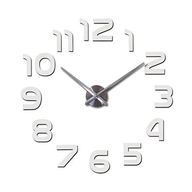 Wanduhr 3D XXL Moderne Wandtattoo Modernes Design Uhr Vintage 130 cm Retoo