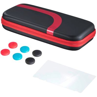 Hama Hard-Case Tasche Schutz-Hülle Schutzglas Stick-Aufsätze für Nintendo Switch