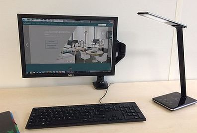 UNiLUX LED-Tischleuchte LINKA, dimmbar, schwarz