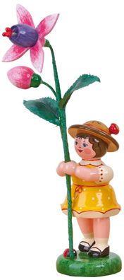 Hubrig Blumenkind Mädchen mit Fuchsie (11 cm)