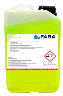 5 L Nikotinentferner, Nikotin Entferner, Spezialreiniger