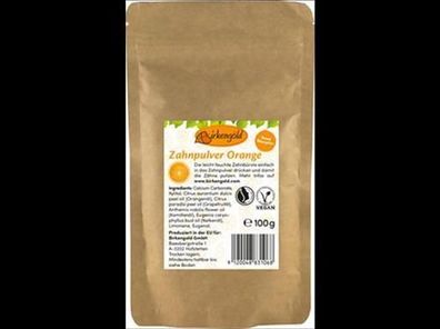 Birkengold Birkengold® Zahnpulver Orange Nachfüllbeutel 100g