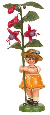 Hubrig Blumenkind Mädchen mit Fuchsie - 17 cm