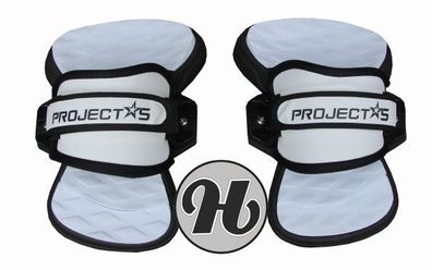 Project 5 Kiteboard Pro DLX Schlaufen Foot Pads Straps Set Bindung 36-47