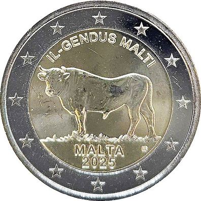 Malta 2 Euro 2025 - Malteser Ochse