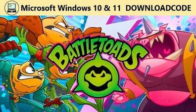 NEU Spiel Battletoads für PC Computer Windows 10 11 Game Key Download Code Email
