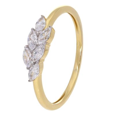 GLIZZ Schmuck Damenring Gold 333/8K Zirkonia-Ring GL8758