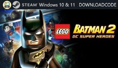NEU PC Computer Spiel LEGO Batman 2 für Windows 10 11 STEAM Game Key Download