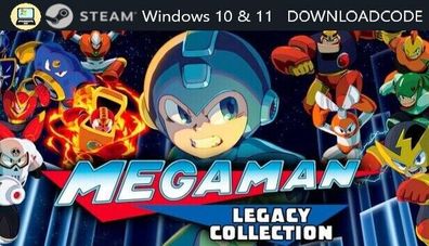 NEU PC Computer Spiel Mega Man Legacy Collection für Windows 10 11 STEAM Game