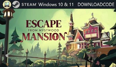 NEU PC Computer Spiel Escape From Mystwood Mansion für Windows 10 11 STEAM Game