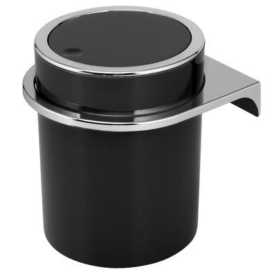 bremermann Kosmetikeimer SAVONA inkl. Wandhalterung 5,5 Liter, rund schwarz