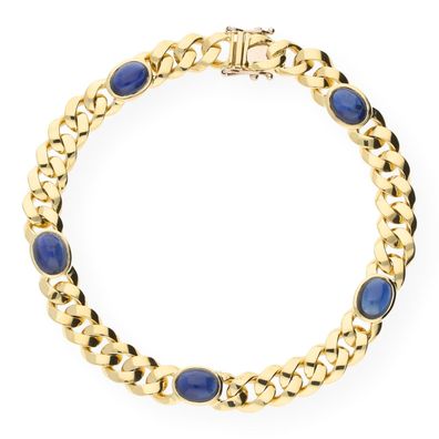 JuwelmaLux Armband 750 Gelbgold mit Saphiren JL30-03-0069