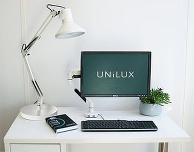 UNiLUX Tischleuchte Success 80, Klemme/Sockel, schwarz