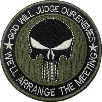 Punisher Patch - Totenkopf Ø8,5cm