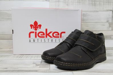 Rieker Herren Knöchelstiefelette braun mit Klettverschluss