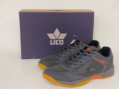 LICO Herren Schnürschuh grau orange helle Sohle