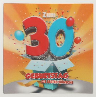 Depesche 3D Klappkarte 002 zum 30. Geburtstag