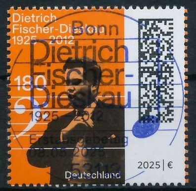 BRD BUND 2025 Nr 3908 ESST zentrisch gestempelt X999BA6