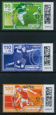 BRD BUND 2025 Nr 3904-3906 ESST zentrisch gestempelt X999BB2