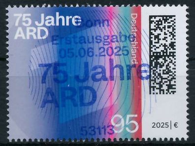 BRD BUND 2025 Nr 3911 ESST zentrisch gestempelt X999BFA