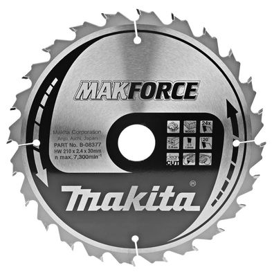 Makita Kreissägeblatt, Makforce 210 x 30 mm • 24 Zähne