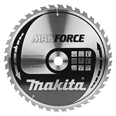 Makita Kreissägeblatt, Makforce 355 x 30 mm • 40 Zähne