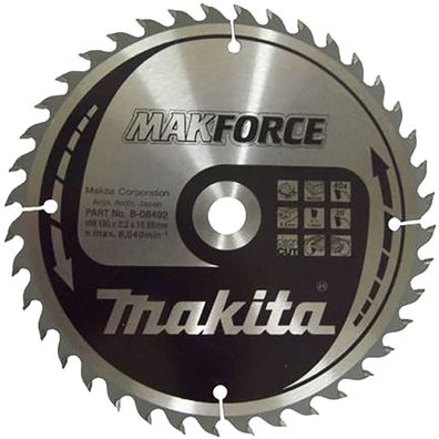 Makita Kreissägeblatt, Makforce 190 x 15,88 mm • 40 Zähne
