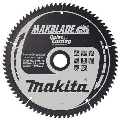 Makita Kreissägeblatt, Makblade PLUS 260 x 30 mm • 80 Zähne