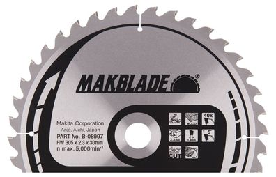 Makita lame de scie circulaire, Makblade 305 x 30 mm, 40 dents