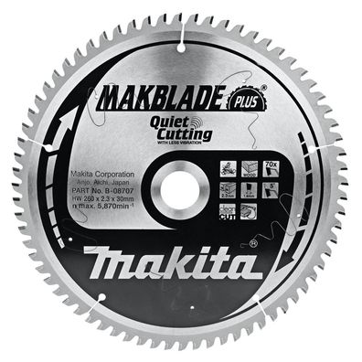 Makita Kreissägeblatt, Makblade PLUS 260 x 30 mm • 70 Zähne
