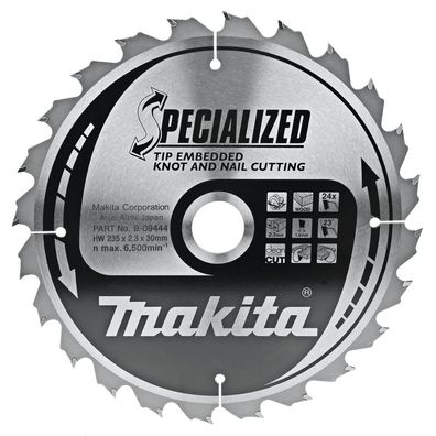 Makita Kreissägeblatt, Eingebettete Schneide 235 x 30 mm • 24 Zähne