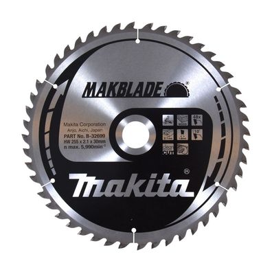 Makita HM-Kreissägeblatt, TCT TCT • 255 x 30 mm • 48 Zähne • Holz